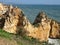 Typical Algarve coastline near Lagos - Portugal