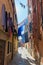 Typical alley with clotheslines in Venice, Italy