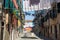 Typical alley with clotheslines in Venice, Italy