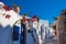 Typical alleys of the beautiful cities of Santorini Island