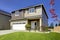 Typical American Northwest style new development house exterior.