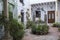 Typical Andalusian courtyard with many plants and flowers, Spain