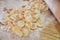 Typical apulian pasta orecchiette italian food