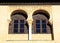 Typical arabic windows of Real Alcazar, Seville