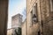 Typical architectural detail of buildings in the streets of Montpellier, France