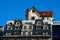 Typical argentine chalet house on top of a building on July 9 Avenue