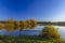 Typical autumn landscape in Trebonsko region in Southern Bohemia, Czech Republic