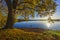 Typical autumn landscape in Trebonsko region in Southern Bohemia, Czech Republic