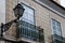 Typical balcony with lantern in Portugal, Lisbon