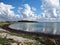 Typical beautiful Danish coastline landscape in the summer