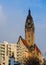 Typical Berlin landscape: old Charlottenburg-Wilmersdorf rathaus in city center