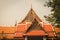 Typical buddhist monastery roof, Thailand