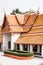 Typical buddhist monastery roof, Thailand