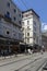 Typical Building and street in Eminonu district in city of Istanbul