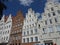 Typical buildings in the historical centre of Luebeck, Germany