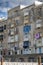 Typical buildings overlooking Marsamxett Harbour in Valletta Malta