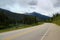 Typical Canada: Beautiful canadian landscape - Road leads through beautiful forest