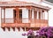 Typical canarian wooden balcony