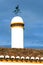 Typical chimney with weathervane