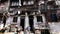 Typical Chinese old town street,china old woman leisurely sitting in a chair.