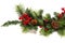 Typical Christmas decorative garland