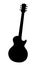 Typical Classic Rock Guitar Silhouette