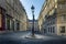 A typical cobblestone street in Paris