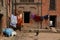 Typical courtyard in Nepal