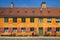 The typical danish terraced houses