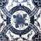 Typical decorative tiles, antique tiles detail Lisbon, art and d