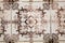 Typical decorative tiles, antique tiles detail Lisbon, art and d