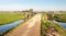 Typical Dutch polder landscape