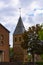 Typical Dutch protestant church in Afferden in Limburg, Netherlands, Europe