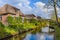 Typical dutch village Giethoorn in Netherlands