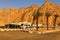 Typical egyptian gas station on the road from Sharm El Sheikh to Dahab. Favorite resting place for tourists from tourist buses