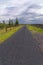 Typical empty British country lane