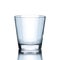 typical empty water glass on white background