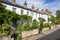 Typical English row of terraced cottages