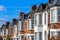 Typical English terraced houses in West Hampstead, London