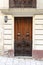 typical entrance doors of houses in Valletta, Malta