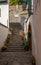 Typical European Alley in Szentendre - beautiful stairs in a narrow streets, Hungary