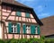Typical fachwerk house at Riquewihr, Alsace, France