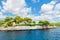 Typical farmhouse on the coast of Mallorca island.