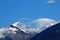 Typical foehn clouds, altocumulus lenticularis lent, Patagonia, Chile