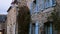 Typical french Breton stone house facade