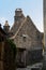 Typical French townscape with ancient housest and cobblestone street in the traditional town Beynac-et-Cazenac,