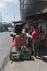 Typical fruits and vegetables street stall in david panama