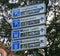 Typical German Parking Directional Signs