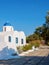 Typical greece christian church on Santorini island. Santorini, Greece