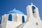 Typical Greek whitewashed church